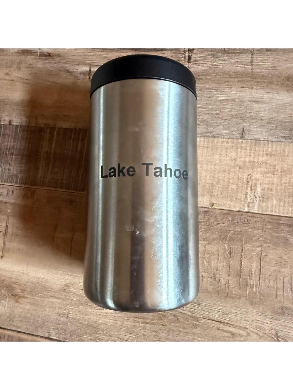 Yeti Rambler 12 oz. Colster Slim Can Insulator Cooler — Stainless Lake Tahoe